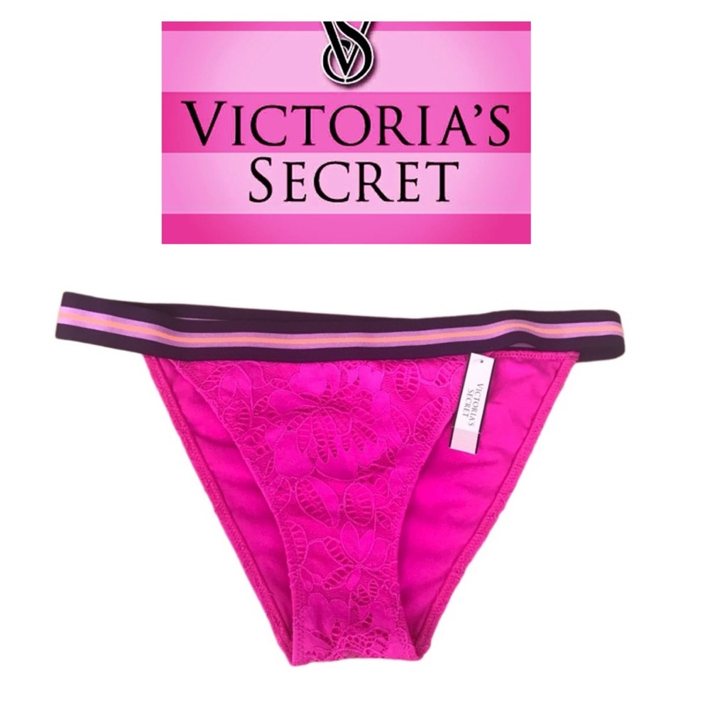NWT VICTORIA SECRET BRIGHT PINK BIKINI BOTTOMS